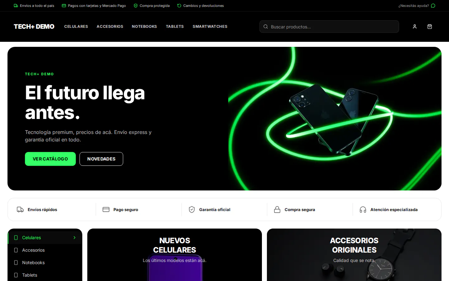 Template TECH+ — Tecnología
