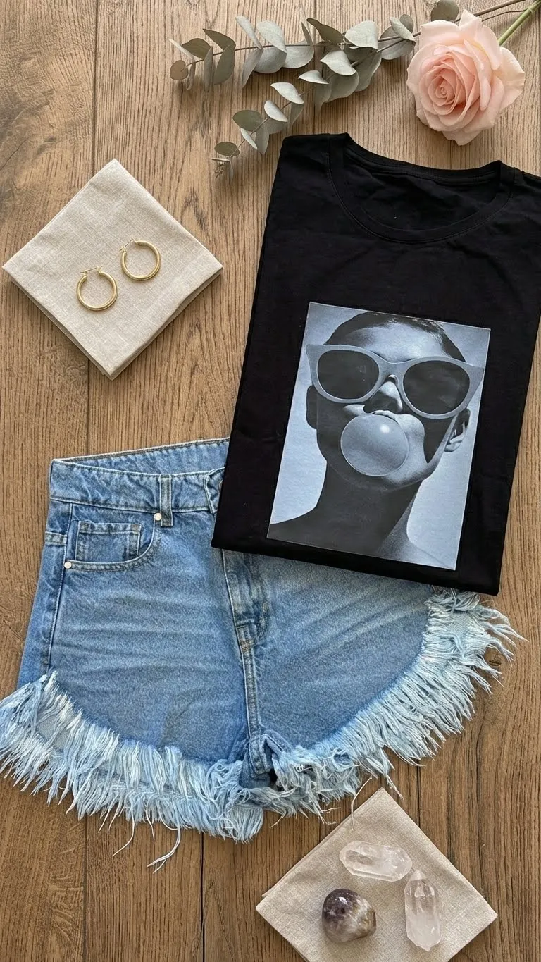 Remera Estampa Estilo Trendy